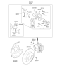 Diagram for Kia Brake Pad Set - 58302B2A00