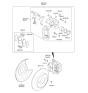 Diagram for Kia Soul Brake Caliper Bracket - 58230B2000