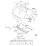 Diagram for Kia Soul Weather Strip - 86430B2000