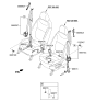 Diagram for 2016 Kia Soul Seat Belt - 88830B2500EQ