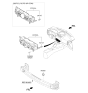 Diagram for Kia Soul A/C Switch - 97250B2AS1ASB