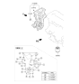 Diagram for 2012 Kia Soul Timing Cover - 213502B701