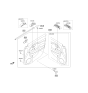 Diagram for Kia Soul Power Window Switch - 93570B2010CA