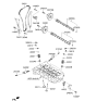 Diagram for Kia Soul Camshaft - 242002E270