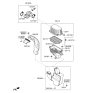 Diagram for Kia Air Filter Box - 28112B2000