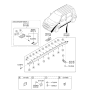 Diagram for Kia Soul Side Marker Light - 92301B2000