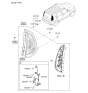 Diagram for 2018 Kia Soul Tail Light - 92401B2010