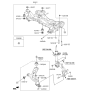 Diagram for 2014 Kia Soul Front Cross-Member - 62405B2040