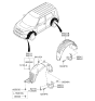 Diagram for 2019 Kia Soul Mud Flaps - 86831B2000