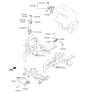Diagram for Kia Soul Engine Mount Bracket - 216702B100