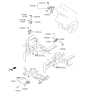 Diagram for Kia Forte Koup Engine Mount Bracket - 216702B100