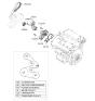 Diagram for 2007 Kia Rondo Serpentine Belt - 252123E050