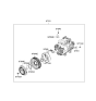 Diagram for Kia Rondo A/C Clutch - 976431D000