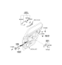 Diagram for 2011 Kia Rondo Door Handle - 836501D000