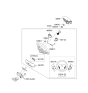 Diagram for Kia Rondo Cruise Control Switch - 964401D001