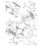 Diagram for Kia Sportage A/C Condenser Fan - 252311F000