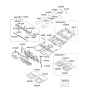 Diagram for 2006 Kia Rondo Dash Panels - 841341D000