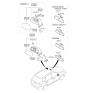 Diagram for 2010 Kia Rondo Mirror Cover - 876071D050