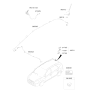 Diagram for Kia Rondo Antenna Mast - 962101D450