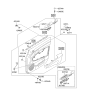 Diagram for 2008 Kia Rondo Armrest - 823501D0005X