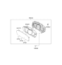 Diagram for 2006 Kia Rondo Instrument Cluster - 940011D410