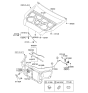 Diagram for 2011 Kia Rondo Hood Latch - 811301D000