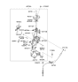 Diagram for Kia Rondo Automatic Transmission Shift Levers - 467001D2203W