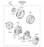 Diagram for 2013 Kia Forte Koup Alternator Pulley - 3732125201