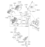 Diagram for 2006 Kia Optima Timing Cover Gasket - 213563E000