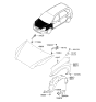 Diagram for 2011 Kia Rondo Hood Hinge - 791101D000