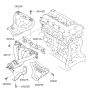 Diagram for 2006 Kia Rondo Exhaust Heat Shield - 285252G230