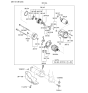 Diagram for 2009 Kia Optima Armature - 361503E000