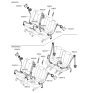 Diagram for 2009 Kia Rondo Seat Belt - 898301D500RU