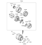 Diagram for 2008 Kia Rondo Voltage Regulator - 373703E160