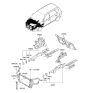 Diagram for 2006 Kia Rondo Radiator Support - 641101D000