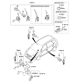 Diagram for 2008 Kia Rondo Door Lock Cylinder - 819701DA00