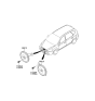 Diagram for 2007 Kia Rondo Horn - 966101D000