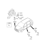 Diagram for 2010 Kia Rondo Horn - 966301D000