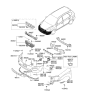 Diagram for Kia Rondo Bumper - 865111D160