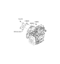 Diagram for 2006 Kia Rondo Transmission Assembly - 450003A240