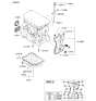 Diagram for 2007 Kia Rondo Timing Cover - 213502G000