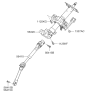 Diagram for 2010 Kia Rondo Steering Column - 563101D200