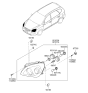 Diagram for 2011 Kia Rondo Headlight - 921021D030