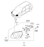 Diagram for 2009 Kia Rondo Headlight - 921021D030