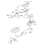 Diagram for 2006 Kia Rondo Exhaust Hanger - 2876836000