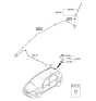 Diagram for Kia Rondo Antenna Mast - 962002B000