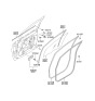 Diagram for 2008 Kia Rondo Door Seal - 821101D001