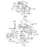 Diagram for 2008 Kia Rondo Steering Column Cover - 848521D000WK