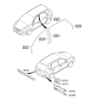 Diagram for 2008 Kia Rondo Door Moldings - 863631D000