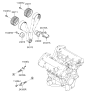 Diagram for 2010 Kia Optima Timing Idler Gear - 2481037120